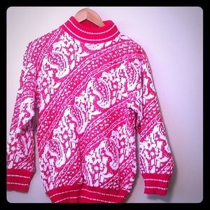 Red and White Ugly Xmas Sweater size M